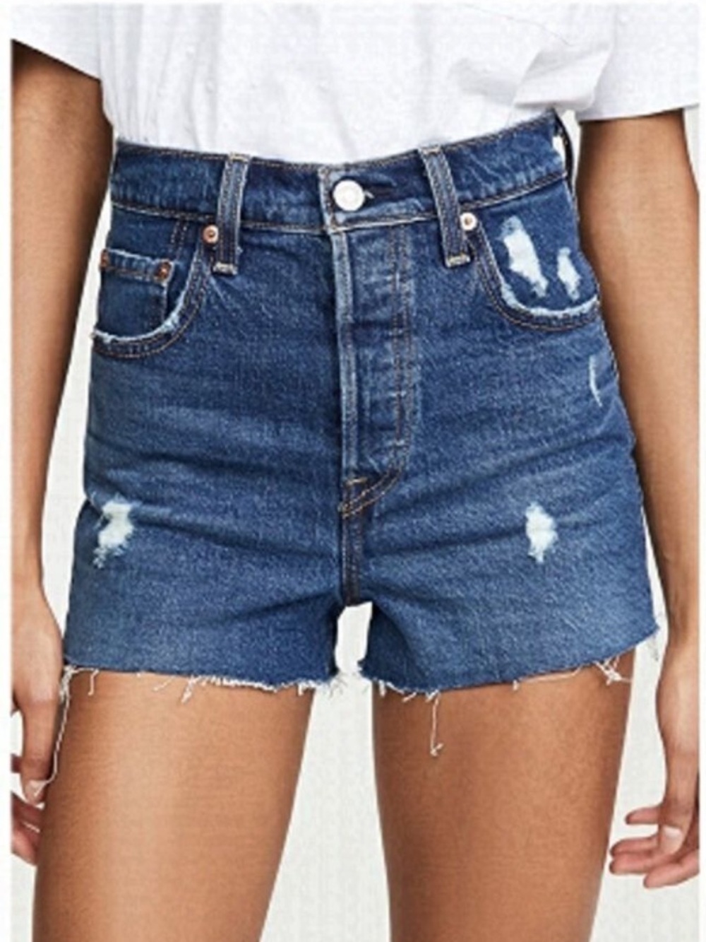 NEW Levi’s Ribcage Cutoff Distressed Jean Shorts
